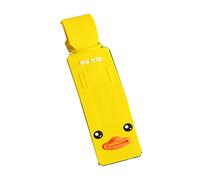 Happy Star® Cute Animals Luggage Tags Kids Holiday Suitcase Labels Boys Girls Travel Bag Identity for Children (Duck on Yellow tag)