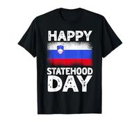 Happy Statehood Day Slovenia Flag Slovenian Pride T-Shirt