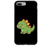 Happy Stegosaurus Smile. Cute Kawaii Dino Art Case for iPhone 7 Plus/8 Plus