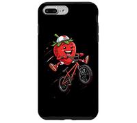 Happy Strawberry BMX Kid Riding Bicycle Jump Case for iPhone 7 Plus/8 Plus