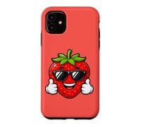 Happy Strawberry Thumbs Up Summer Cool Vibes Case for iPhone 11