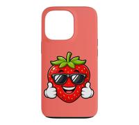 Happy Strawberry Thumbs Up Summer Cool Vibes Case for iPhone 13 Pro