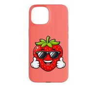 Happy Strawberry Thumbs Up Summer Cool Vibes Case for iPhone 15