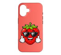 Happy Strawberry Thumbs Up Summer Cool Vibes Case for iPhone 16