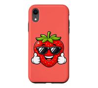 Happy Strawberry Thumbs Up Summer Cool Vibes Case for iPhone XR