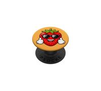 Happy Strawberry Thumbs Up Summer Cool Vibes PopSockets Adhesive PopGrip