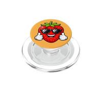 Happy Strawberry Thumbs Up Summer Cool Vibes PopSockets PopGrip for MagSafe