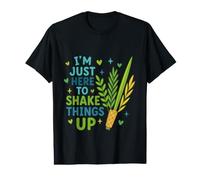 Happy Sukkot I'm Here to Shake Things Up Lulav Etrog Jewish Value Graphic T-Shirt