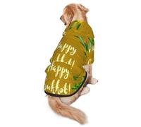 Happy Sukkot Sukkah Jewish Holiday Dog Costumes Puppy Hoodies Pullover Sweatshirt Winter Coat Pet Clothes For Small Dogs Cats 2xl
