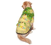 Happy Sukkot Sukkah Jewish Holiday Dog Costumes Puppy Hoodies Pullover Sweatshirt Winter Coat Pet Clothes For Small Dogs Cats M
