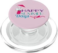 Happy Summer Days Tall Umbrella Drink Waves Beach Summer PopSockets PopGrip for MagSafe
