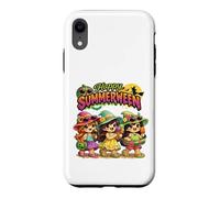 Happy Summerween Cute Witches Eating Ice Cream Summer Treats Case for iPhone XR