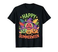 Happy Summerween Watermelon Halloween Funny Art T-Shirt