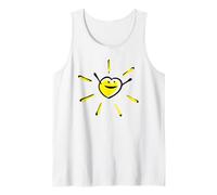 Happy Sun Love You Cute hart Cartoon Tank Top
