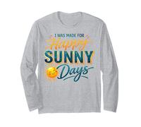 Happy Sunny Days Smiling Sun Summer Lover Long Sleeve T-Shirt