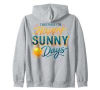 Happy Sunny Days Smiling Sun Summer Lover Zip Hoodie