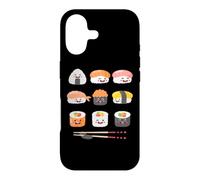 Happy Sushi Anime Kawaii Set Japanese Food Lover Otaku Manga Case for iPhone 17