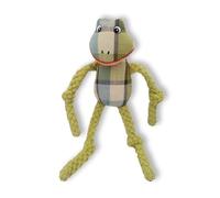 Happy Tails Durable 13" Frog Dog Toy for Medium to Large Dogs - Engaging Squeaky Toy + Reinforced Stitching - Made from Safe Polyester Material - Perfect for Chewing, Tugging, Playtime