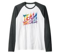 Happy Team Wellness Squad Workout Camp Yoga Crew Reset Nurse Raglan Baseball Tee