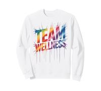 Happy TEAM WELLNESS Squad Workout Camp Yoga Crew Reset Nurse Sweatshirt