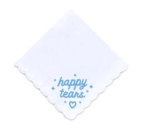 Happy Tears Handkerchief, Something Blue for The Bride, Sentimental Father And Mother Of The Bride Gifts, 30x30cm Blue Wedding Handkerchief