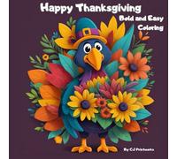 Happy Thanksgiving Bold and Easy Coloring