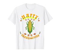 Happy Thanksgiving Corn Kids Boys Girls Value Graphic T-Shirt