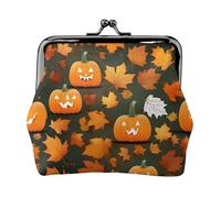 Happy Thanksgiving Day Pumpkin print Coin Purse Small Change Purse Card Holder Coin Pouch Small Wallet for Women and Men, Black, One Size, Vintage, Black, One Size, Vintage