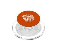 Happy Thanksgiving Day Typography PopSockets PopGrip for MagSafe