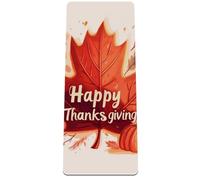 Happy Thanksgiving Eco-Friendly Non-Slip Yoga Mat for Home Fitness and Studio Practice