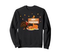 Happy Thanksgiving for Families Fun Dinner Celebration Sweatshirt