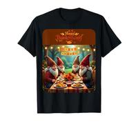 Happy Thanksgiving Gnomes Feast Fun Vibes T-Shirt