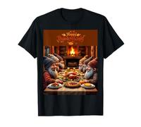 Happy Thanksgiving Gnomes Feast Fun Vibes T-Shirt