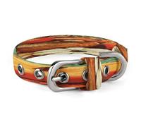 Happy Thanksgiving Pet Collar, Adjustable Dog Collars with Buckle Stainless Steel D-Ring, Comfortable Collar for Small Medium Dogs and Cats