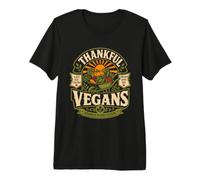Happy Thanksgiving Thankful for Vegans Turkey Vegan Premium T-Shirt