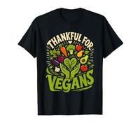 Happy Thanksgiving Thankful for Vegans Turkey Vegan Value Graphic T-Shirt