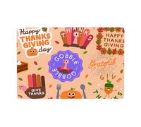 Happy Thanksgiving,Thanksgiving sign,autumn pumpkin chestnut wild Turkey tin metal sign poster,home decor wall art plaque iron painting,Fall holiday decoration gifts to family friends 5.5x8 inhces
