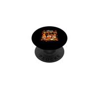 Happy Thanksgiving Three Gnomes Fall Leaves Pumpkins Pie PopSockets Adhesive PopGrip