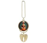Happy Thanksgiving Turkey Car Pendant, Rear View Mirror Hanging Ornament, Auto Decor for Rearview Mirror, Keychain Golden-Style