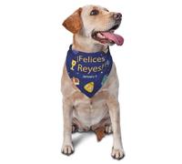 Happy Three Kings Day Epiphany Day Dog Bandanas Triangle Bibs Pet Scarf For Small Medium Large Dogs And Cat