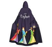 Happy Three Kings Day Epiphany Day Halloween Witch Cloak Unisex Hooded Cloak For Festive Party Costume