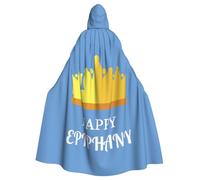 Happy Three Kings Day Epiphany Day Halloween Witch Cloak Unisex Hooded Cloak For Festive Party Costume