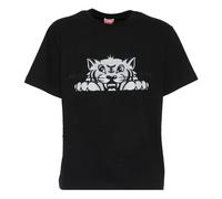 Happy Tiger Black T-Shirt, male, Kenzo, T-Shirts, Black, L, Tops L