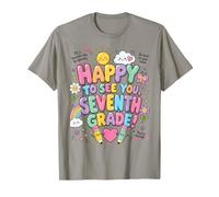 Happy to See You 7th Seventh Grade Teacher Back to School T-Shirt