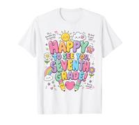 Happy to See You 7th Seventh Grade Teacher Back to School Value Graphic T-Shirt