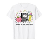 Happy to See Your Face Kawaii Teacher Student Fun T-Shirt