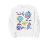 Happy To See Your Face School Welcome Crayon Sweatshirt