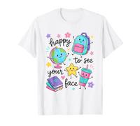 Happy to See Your Face School Welcome Crayon T-Shirt