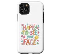 Happy To See Your Face Teacher Hand Drawn Colorful Doodle Case for iPhone 11 Pro