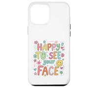 Happy To See Your Face Teacher Hand Drawn Colorful Doodle Case for iPhone 12 Pro Max